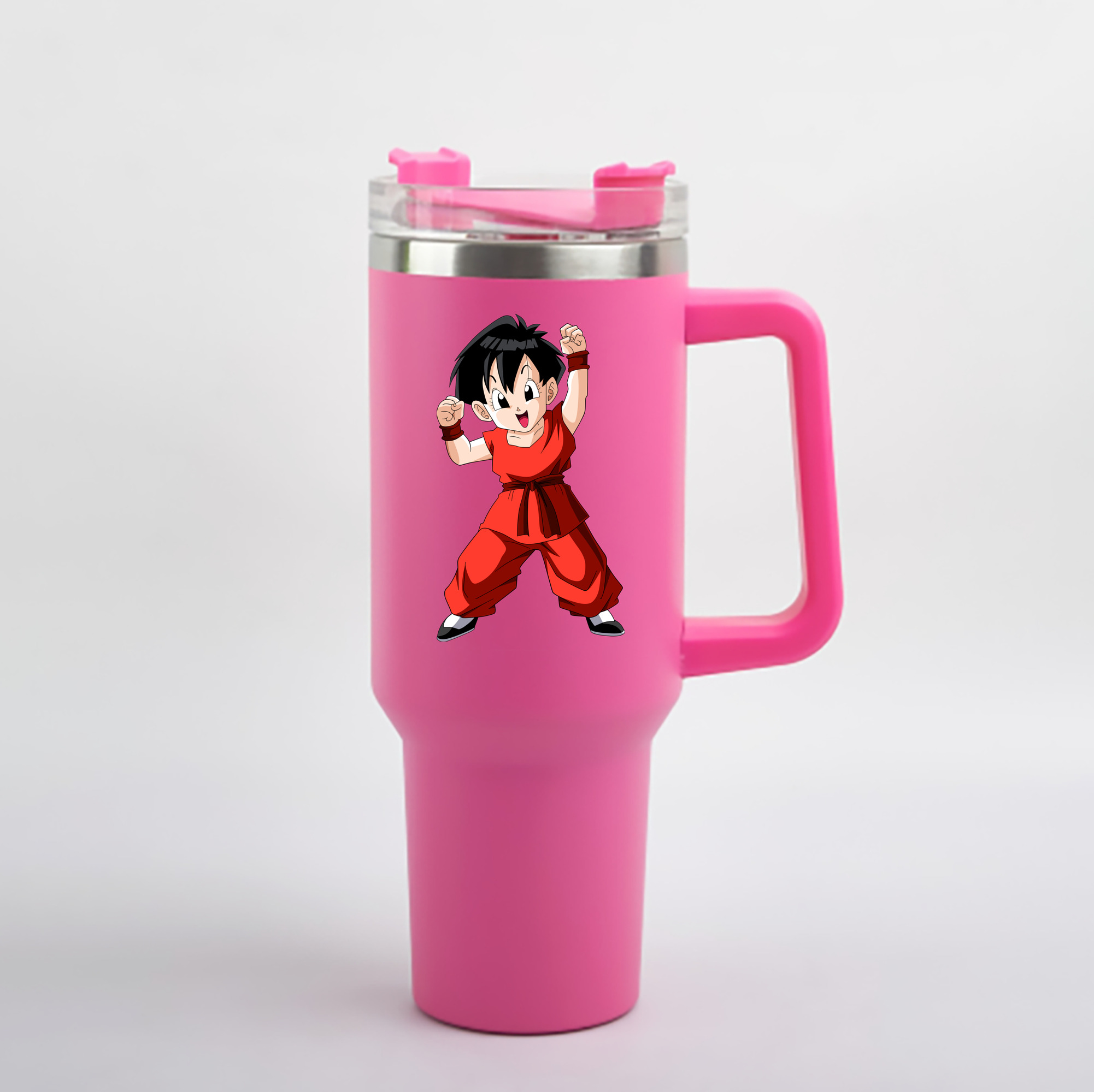 （画像用） ドラゴンボール パン DRAGON BALL Pan 1200mL車用タンブラー - クリスタルステッカー（プラスチックストロー付き）